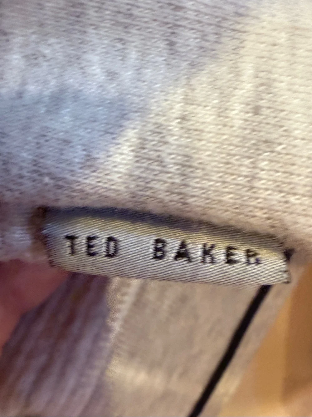 Ted Baker Men’s Light Gray Textured Casual Crewneck Sweater sz L